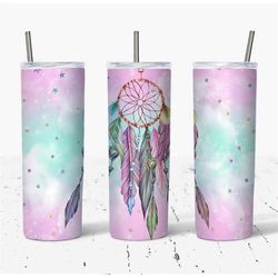 20oz insulated tumbler. dream catcher