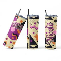 drink up witches, i'm just here for the boos, halloween custom tumbler, personalized halloween cups, halloween wedding,