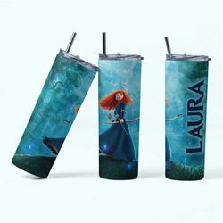 princess merida tumbler, custom disney princess gift, custom brave gifts, personalized merida gift, merida cup, insulate