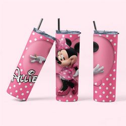 minnie mouse tumbler, disney tumbler, minnie mouse gifts for kids, personalized disney gifts, custom minnie cup, persona