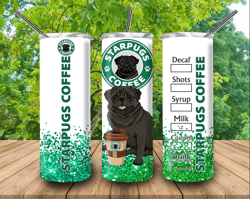 dog pet tumbler starpugs coffee design for 20oz skinny tumbler sublimation dog tumbler png file for sublimation gift for