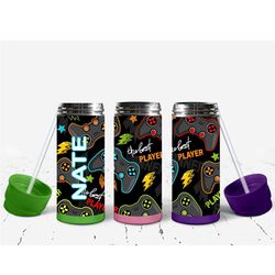 personalized kids flip top gaming tumbler// gaming tumbler// kids tumbler// tumbler for gaming kids// gaming controller