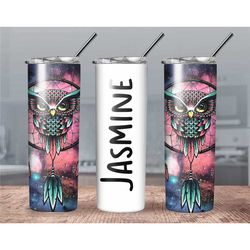 personalized dream catcher tumbler// owl dream catcher tumbler//dream catcher personalized tumbler//mothers day tumbler/