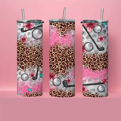 tumbler golf womens leopard 20oz