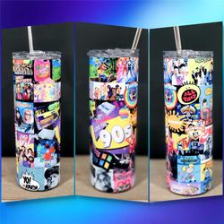 love the 90s tumbler, 20oz stainless steel tumbler, 90s baby, 90s throwback tumbler