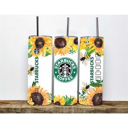 personalized starbucks tumbler, personalized sunflower tumbler, custom starbucks tumbler, custom starbucks tumbler for m