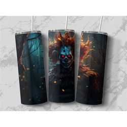 Evil Clown Tumbler| gifte-for men | giftfor hubby | gifte-for son | spooki tumbler |  spooki season tumbler