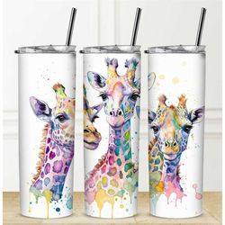 Diraffe Tumbler Personalization Available Straw Hot Cold Drinks Stainless Steel Sublimation Design Custom Name Water Bot