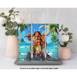 moana and maui personalized tumbler, disney, fairy tumbler, gift,