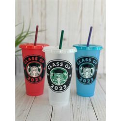 class of 2024 graduate starbucks cold cup tumbler