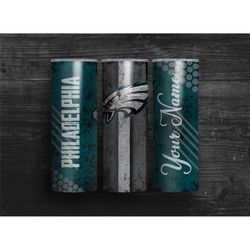 personalized football tumbler, eagles tumbler, philadelphia tumbler, philadelphia eagles tumbler, football tumbler, 20 f