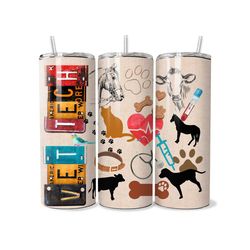 vet tech 20oz skinny tumbler