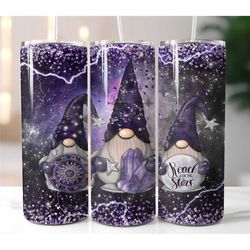 gnome galaxy tumbler sublimation transfer  ready to press  gnome tumbler designs tumbler prints