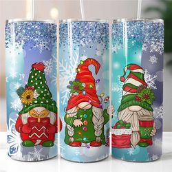 christmas gnomes  tumbler sublimation transfer ready to press holiday gnome tumbler designs heat transfers 20 ounce 30 o