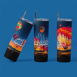 albuquerque balloon fiesta magic - 20 oz premium stainless-steel tumbler - celebrate new mexico in style!