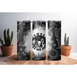 cowboy take me away tumbler-country tumbler-cactus tumbler- skull tumbler- gifts for her- christmas gift- black tumbler-