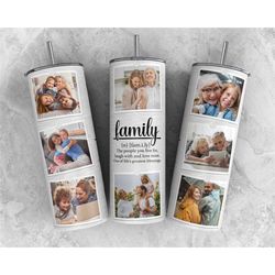 family tumbler, personalized picture tumbler, 20oz skinny tumbler, gifts for her, gifts for him, christmas gifts, person