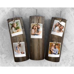 family personalized tumbler, wood tumbler, hanging pictures tumbler, personalize tumblers, gifts for her, gifts for him,