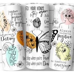 motivational tumbler, new year tumbler, motivation, daily affirmations, gifts for her, positive motivational tumbler, 20