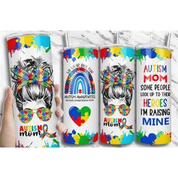 Autism Awareness Tumbler, 20oz Skinny Tumbler Sublimation, Special Needs, Gift, Gift For Her, Autism Mom , Double Wall I