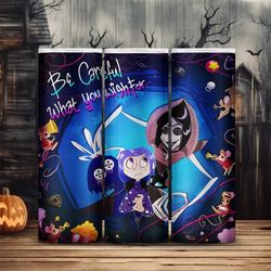 coraline horror movie characters halloween 20oz tumbler double wall insulated travel mug cup gift for her co worker