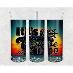 custom family cruise summer beach ocean 20 oz skinny tumbler with straw, stainless cup, travel mug, custom tumbler, gift