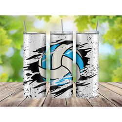 Blue Volleyball Tumbler Cup, Volleyball Gifts for Girls, Volleyball Tumbler for Athlete, Volleyball Gift for Mom, Volley