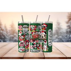 micky christmas tumbler with personalization - unique gift idea for disney fans