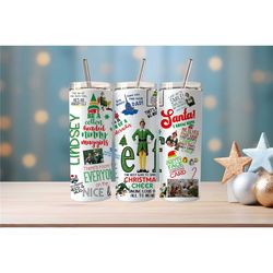 elf movie fan sip in style with a personalized tumbler featuring buddy the elf!