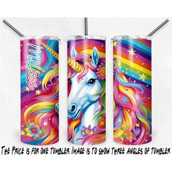 inspired by lisa you know who! 80's & 90's unicorn design customizable tumbler