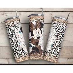 leopard minnie mouse tumbler