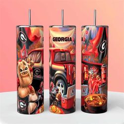 georgia bulldogs  football tumbler