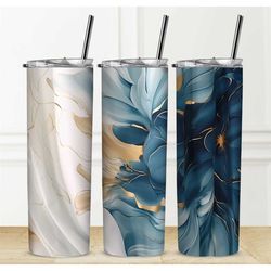 tumbler personalization available sublimation permanent wave design gift box water bottle straw camping name marble cust