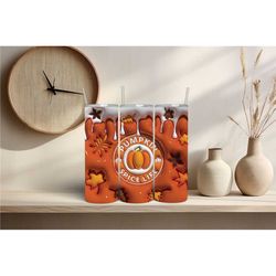 fall tumblers, autumn, pumpkins, pumpkin spice, inflatable, 3d, balloon tumbler, fall cups, leaves, gift, christmas gift