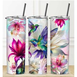 tumbler flowers water bottle hot & cold drinks gift family wedding birthdays camping custom design personalization hummi