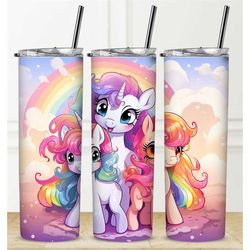 personalization available tumbler straw hot & cold drinks stainless steel sublimation unicorn child gift girl water bott