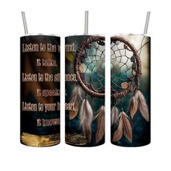 20oz skinny tumbler dreamcatcher