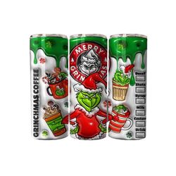 20oz stainless steel tumbler | grinchmas tumbler with straw |  grinch | christmas