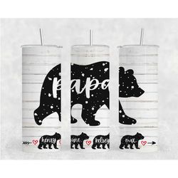 mama bear tumbler, papa bear tumbler, grandma bear tumbler, personalized mom tumbler, personalized gift for mom