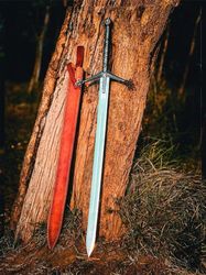 claymore sword medieval sword cosplay sword with sheath gift for bf