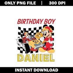 racing custumn birthday png, mickey png, disney vacation png, logo design png, digital file png, instant download.