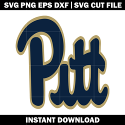 pittsburgh university logo svg, ncaa png, logo sport svg, logo shirt svg, digital file svg, instant download.