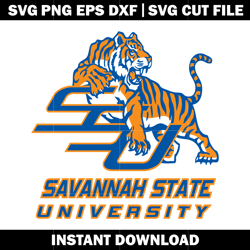 savannah state university logo svg, ncaa png, logo sport svg, logo shirt svg, digital file svg, instant download.