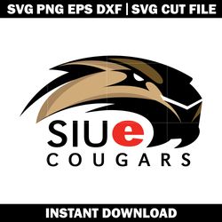 siu edwardsville cougars logo svg, ncaa png, logo sport svg, logo shirt svg, digital file svg, instant download.