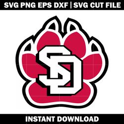 university of south dakota logo svg, ncaa png, logo sport svg, logo shirt svg, digital file svg, instant download.