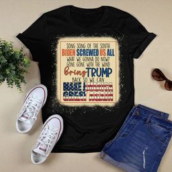 bring trump back so we can make america great again bleached shirtunisex t shirt