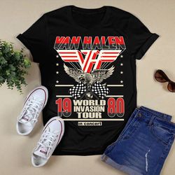 van halen 1980 world invasion tour eagles flag shirtunisex t shirt