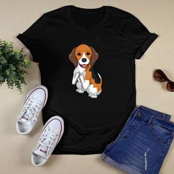 beagle with middle finger pocket shirt unisex t shirt design png