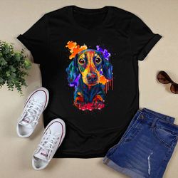 dachshund watercolor shirt unisex t shirt design png