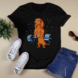 dachshund weightlifting shirt unisex t shirt design png